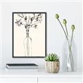 Picture of Sketched Flower _GroupedProduct_Rectangle_Portrait_Canvas_Framed_