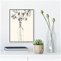Picture of Sketched Flower _GroupedProduct_Rectangle_Portrait_Canvas_Framed_