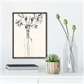 Picture of Sketched Flower _GroupedProduct_Rectangle_Portrait_Canvas_Framed_