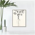 Picture of Sketched Flower _GroupedProduct_Rectangle_Portrait_Canvas_Framed_
