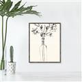 Picture of Sketched Flower _GroupedProduct_Rectangle_Portrait_Canvas_Framed_