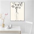 Picture of Sketched Flower _GroupedProduct_Rectangle_Portrait_Canvas_Framed_