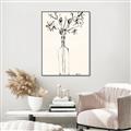 Picture of Sketched Flower _GroupedProduct_Rectangle_Portrait_Canvas_Framed_