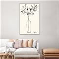 Picture of Sketched Flower _GroupedProduct_Rectangle_Portrait_Canvas_Framed_