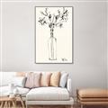 Picture of Sketched Flower _GroupedProduct_Rectangle_Portrait_Canvas_Framed_