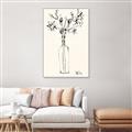 Picture of Sketched Flower _GroupedProduct_Rectangle_Portrait_Canvas_Framed_