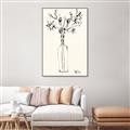 Picture of Sketched Flower _GroupedProduct_Rectangle_Portrait_Canvas_Framed_