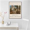 Picture of Pergola with Oranges _GroupedProduct_Rectangle_Portrait_Canvas_Framed_
