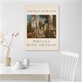 Picture of Pergola with Oranges _GroupedProduct_Rectangle_Portrait_Unframed_Print_Only_