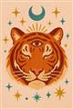 Picture of The third eye tiger _GroupedProduct_Rectangle_Portrait_Unframed_Print_Only_