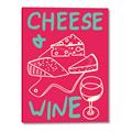 Picture of Cheese and Wine Typography Poster _GroupedProduct_Rectangle_Portrait_Canvas_