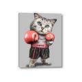 Picture of Boxing cat _GroupedProduct_Rectangle_Portrait_Canvas_