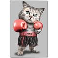 Picture of Boxing cat _GroupedProduct_Rectangle_Portrait_Canvas_