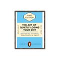 Picture of The Art of Shit Losing Typography Poster _GroupedProduct_Rectangle_Portrait_Canvas_Framed_