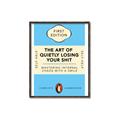 Picture of The Art of Shit Losing Typography Poster _GroupedProduct_Rectangle_Portrait_Canvas_Framed_
