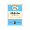 Picture of The Art of Shit Losing Typography Poster _GroupedProduct_Rectangle_Portrait_Canvas_Framed_