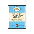 Picture of The Art of Shit Losing Typography Poster _GroupedProduct_Rectangle_Portrait_Canvas_Framed_