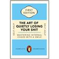 Picture of The Art of Shit Losing Typography Poster _GroupedProduct_Rectangle_Portrait_Canvas_Framed_