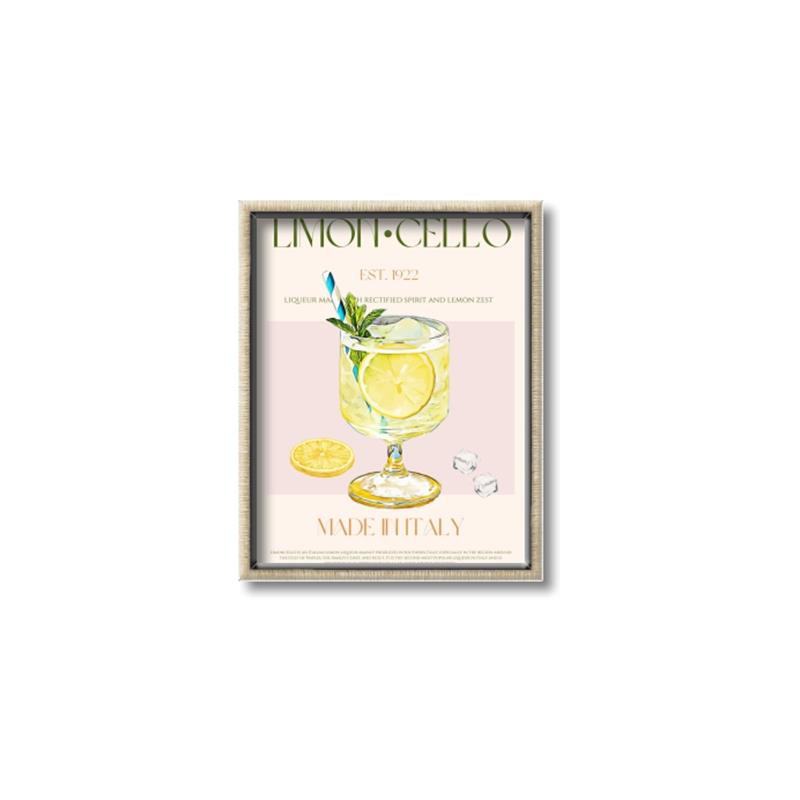 Picture of  Limoncello Drink _GroupedProduct_Rectangle_Portrait_Canvas_Framed_