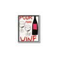 Picture of  Pour More Wine Typography Poster _GroupedProduct_Rectangle_Portrait_Canvas_Framed_