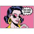 Picture of Too Cool To Care _GroupedProduct_Rectangle_Landscape_Canvas_Framed_