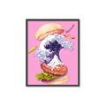 Picture of kanagawa burger _GroupedProduct_Rectangle_Portrait_Canvas_Framed_