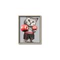 Picture of Boxing cat _GroupedProduct_Rectangle_Portrait_Canvas_Framed_