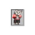 Picture of Boxing cat _GroupedProduct_Rectangle_Portrait_Canvas_Framed_
