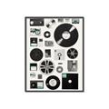 Picture of Retro Data _GroupedProduct_Rectangle_Portrait_Canvas_Framed_