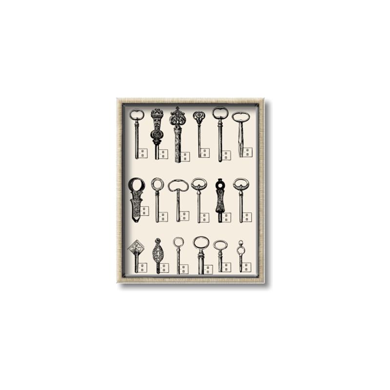 Picture of Vintage Style USB Keys _GroupedProduct_Rectangle_Portrait_Canvas_Framed_