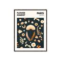 Picture of Flower Market Paris Poster _GroupedProduct_Rectangle_Portrait_Canvas_Framed_