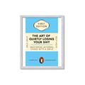 Picture of The Art of Shit Losing Typography Poster _GroupedProduct_Rectangle_Portrait_Framed_Matted_