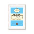 Picture of The Art of Shit Losing Typography Poster _GroupedProduct_Rectangle_Portrait_Framed_Matted_