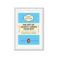 Picture of The Art of Shit Losing Typography Poster _GroupedProduct_Rectangle_Portrait_Framed_Matted_