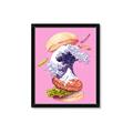 Picture of kanagawa burger _GroupedProduct_Rectangle_Portrait_Framed_Matted_