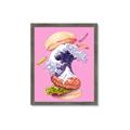 Picture of kanagawa burger _GroupedProduct_Rectangle_Portrait_Framed_Matted_
