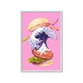 Picture of kanagawa burger _GroupedProduct_Rectangle_Portrait_Framed_Matted_