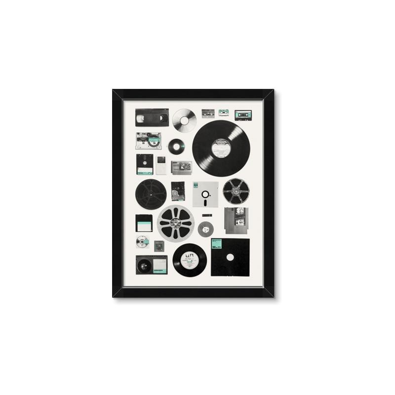 Picture of Retro Data _GroupedProduct_Rectangle_Portrait_Framed_Matted_