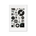 Picture of Retro Data _GroupedProduct_Rectangle_Portrait_Framed_Matted_