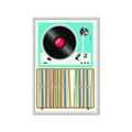 Picture of Vinyl Stack _GroupedProduct_Rectangle_Portrait_Framed_Matted_