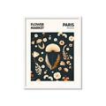 Picture of Flower Market Paris Poster _GroupedProduct_Rectangle_Portrait_Framed_Matted_