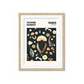 Picture of Flower Market Paris Poster _GroupedProduct_Rectangle_Portrait_Framed_Matted_