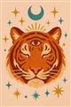 Picture of The third eye tiger _GroupedProduct_Rectangle_Portrait_Unframed_Print_Only_