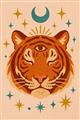 Picture of The third eye tiger _GroupedProduct_Rectangle_Portrait_Unframed_Print_Only_