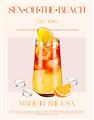 Picture of Sex on the Beach Drink _GroupedProduct_Rectangle_Portrait_Unframed_Print_Only_