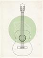 Picture of Guitar _GroupedProduct_Rectangle_Portrait_Unframed_Print_Only_