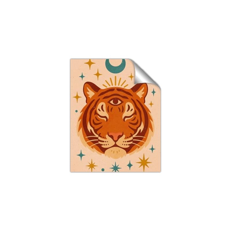 Picture of The third eye tiger _GroupedProduct_Rectangle_Portrait_Unframed_Print_Only_