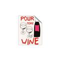 Picture of  Pour More Wine Typography Poster _GroupedProduct_Rectangle_Portrait_Unframed_Print_Only_