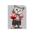 Picture of Boxing cat _GroupedProduct_Rectangle_Portrait_Unframed_Print_Only_