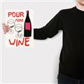 Picture of  Pour More Wine Typography Poster _GroupedProduct_Rectangle_Portrait_Canvas_